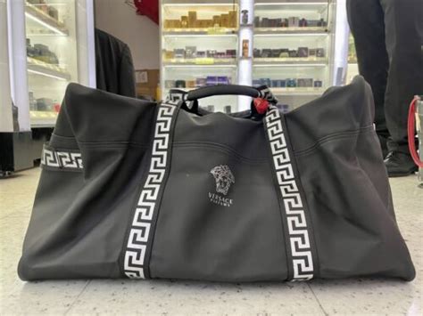 versace parfums duffle bag real|free versace bag with purchase.